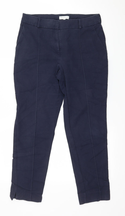Warehouse Womens Blue   Trousers  Size 10 L25 in
