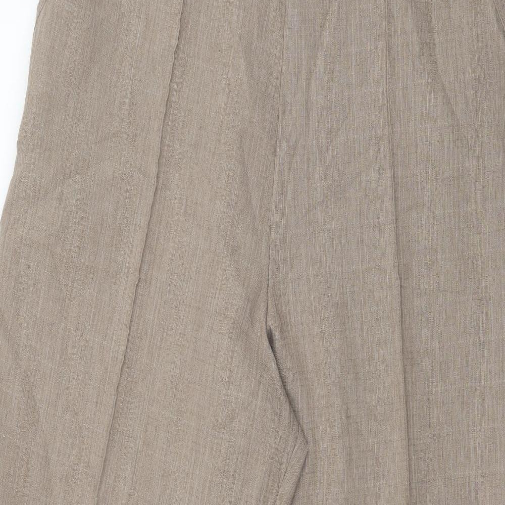 Womens UK Size 10 Marks and Spencer Regular Fit  Brown Trousers