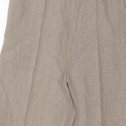 Womens UK Size 10 Marks and Spencer Regular Fit  Brown Trousers