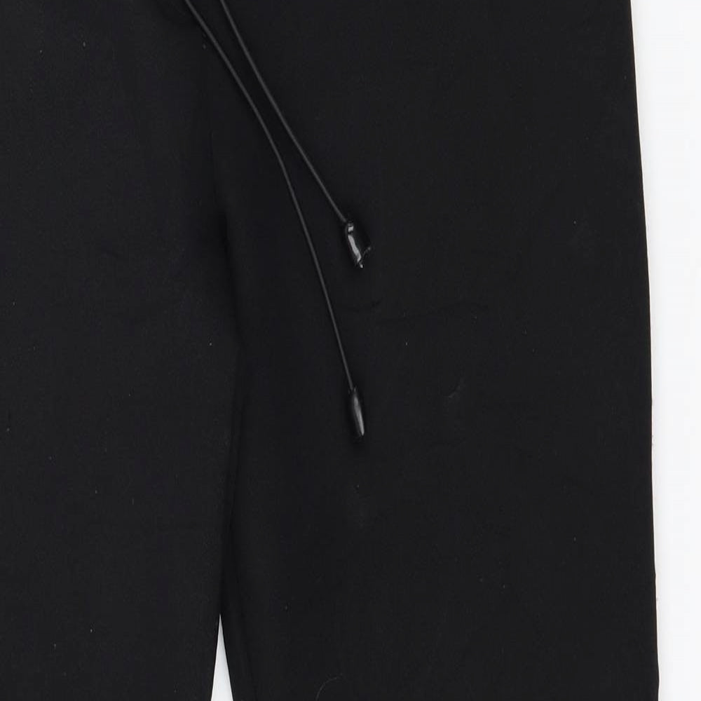 Womens UK Size 12 Preworn Regular Fit  Black Trousers