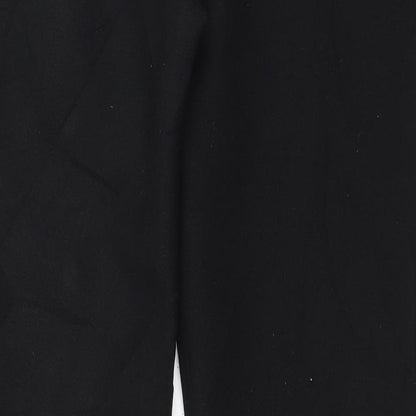 Womens UK Size 12 Preworn Regular Fit  Black Trousers