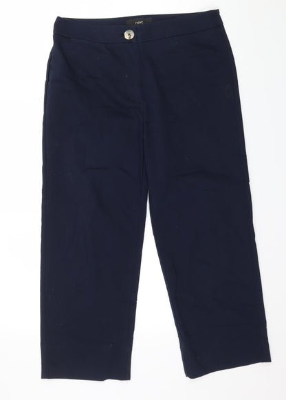 Womens UK Size 10 NEXT Regular Fit  Blue Trousers