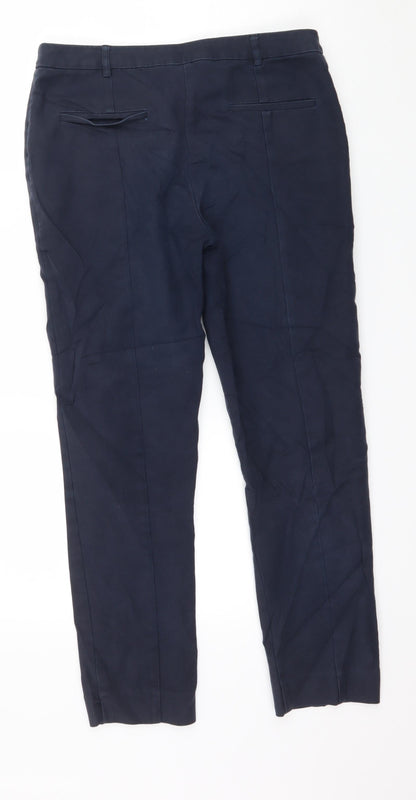 Womens UK Size 10 Oasis Regular Fit  Blue Trousers