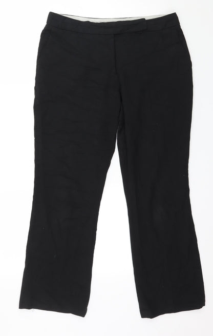Womens UK Size 10 NEXT Regular Fit  Black Trousers