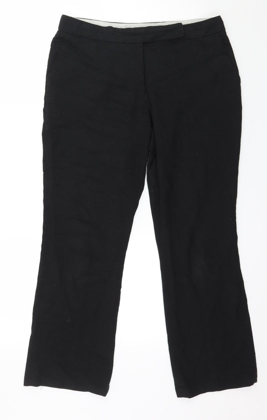 Womens UK Size 10 NEXT Regular Fit  Black Trousers