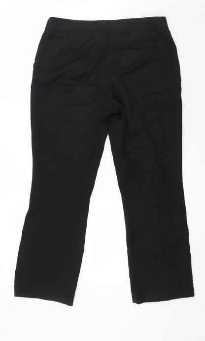 Womens UK Size 10 NEXT Regular Fit  Black Trousers