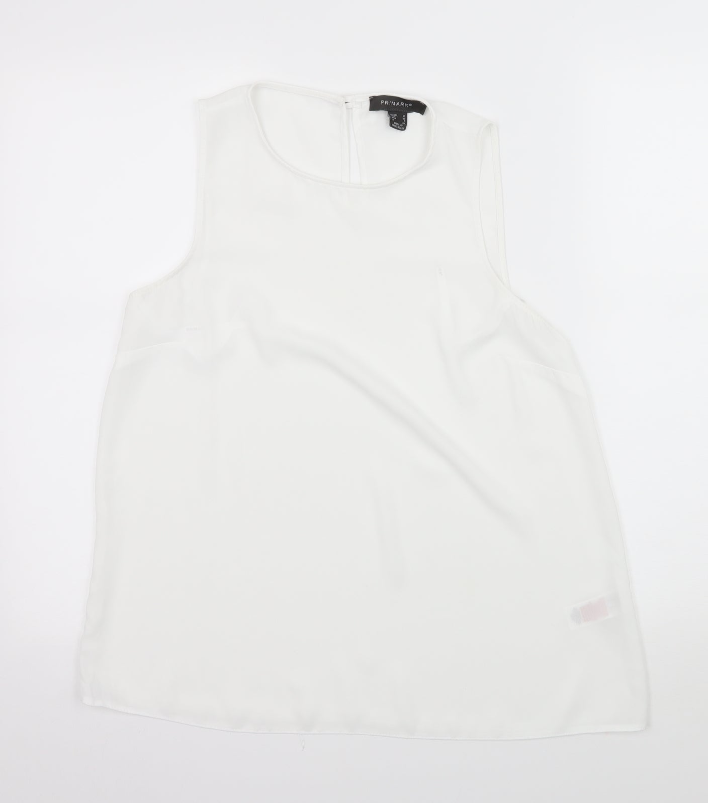 Primark Womens White   Basic Tank Size 10