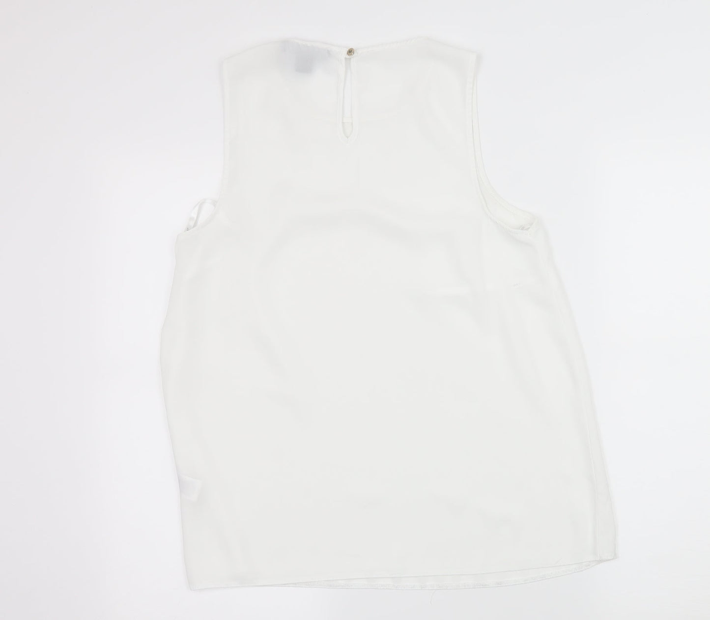 Primark Womens White   Basic Tank Size 10
