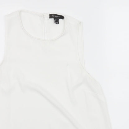 Primark Womens White   Basic Tank Size 10