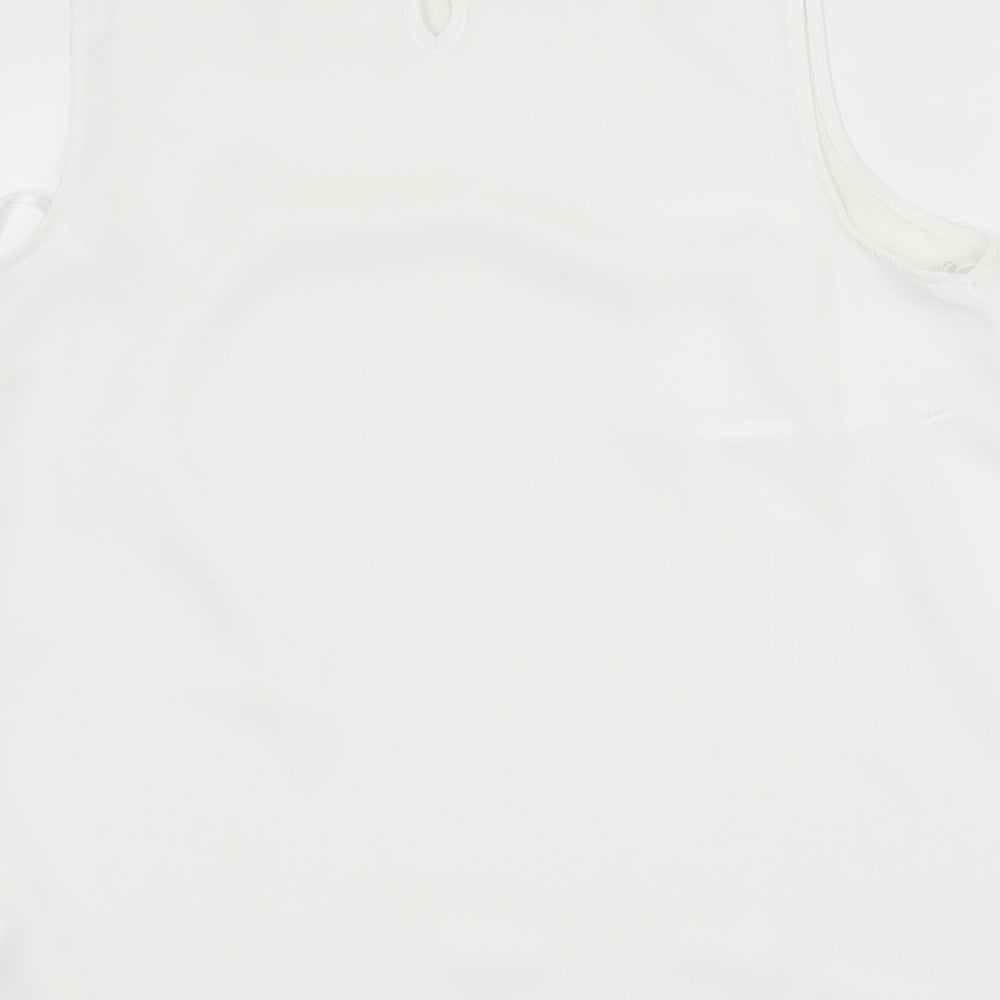 Primark Womens White   Basic Tank Size 10