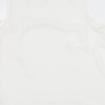 Primark Womens White   Basic Tank Size 10