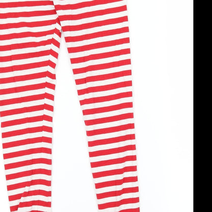 Live It Style It Girls Green Striped Jersey Top Pyjama Set Size 5-6 Years  - Little Elf