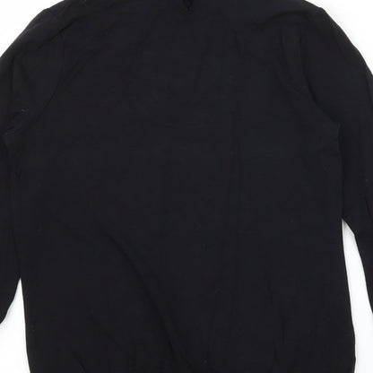 Marks and Spencer Girls Black  Jersey Basic T-Shirt Size 9 Years
