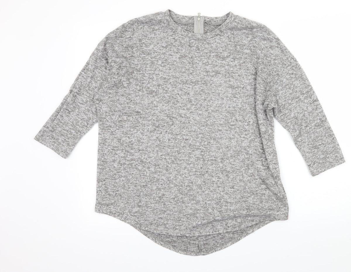 Primark Womens Grey  Knit Pullover Jumper Size S