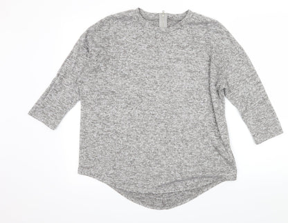 Primark Womens Grey  Knit Pullover Jumper Size S