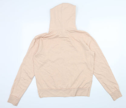 H&M Womens Orange  Jersey Full Zip Hoodie Size S