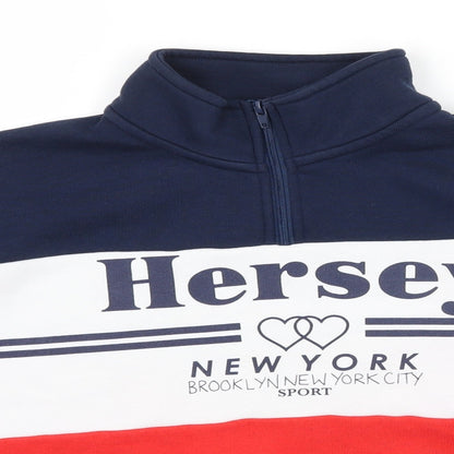 Hersey Girls Blue  Jersey Pullover Sweatshirt Size 13-14 Years  - Hersey