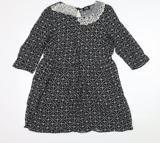 George Womens Black   A-Line  Size 12