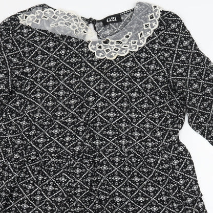 George Womens Black   A-Line  Size 12