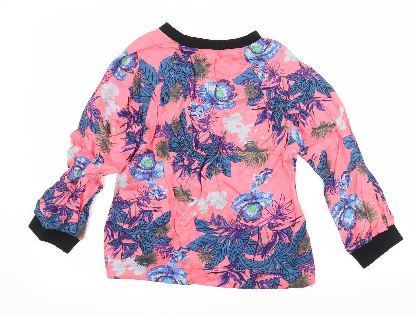 Womens UK Size 8 Topshop Pink Basic Blouse