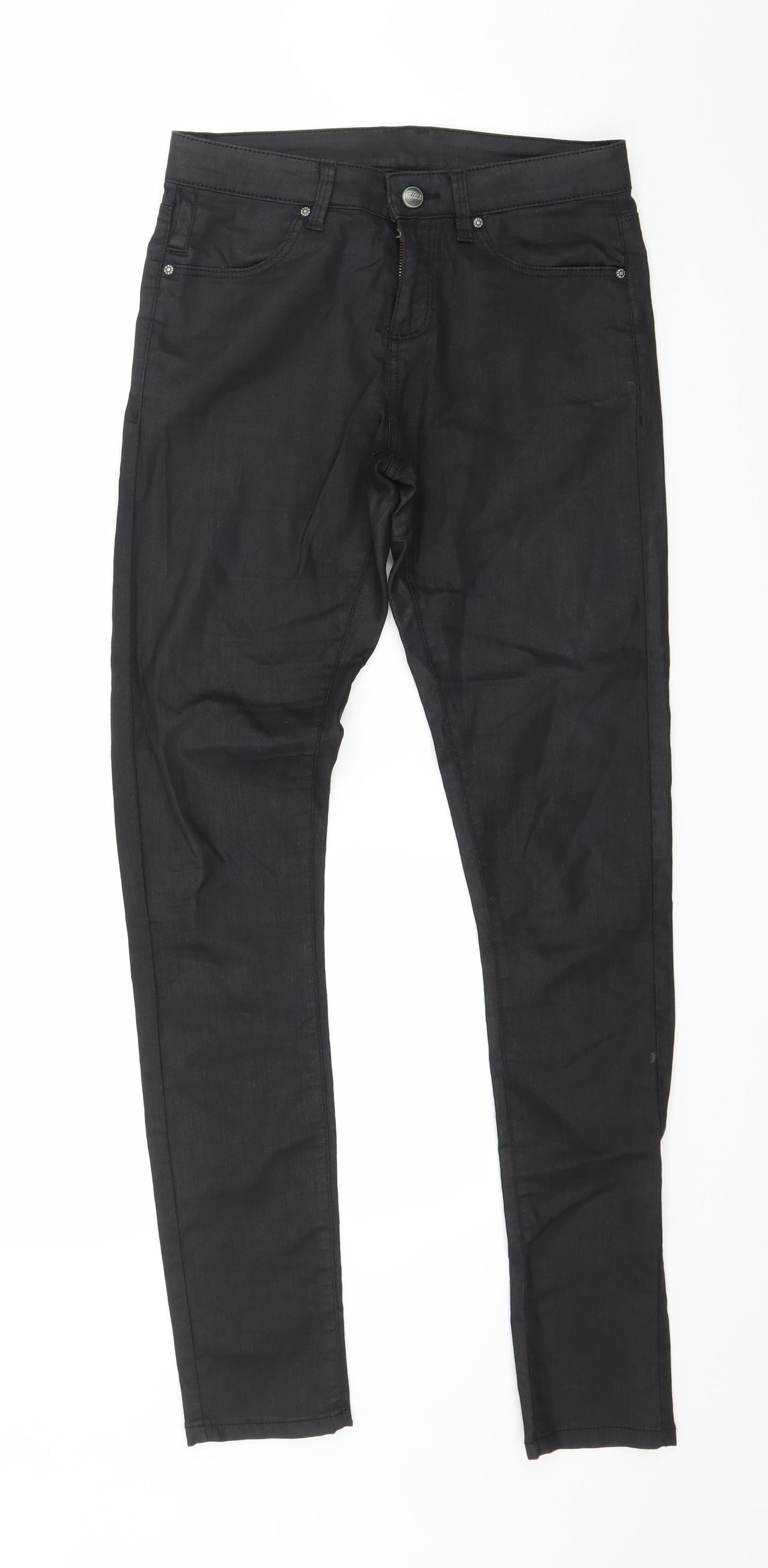 Topshop Womens Black  Denim Skinny Jeans Size 26 in L32 in