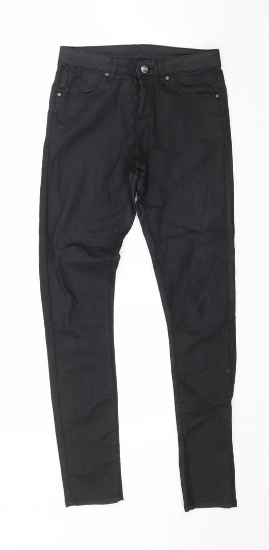 Topshop Womens Black  Denim Skinny Jeans Size 26 in L32 in