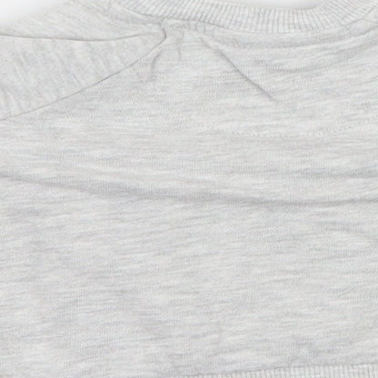 F&F Baby Grey  Jersey Pullover Jumper Size 0-3 Months  - Bear