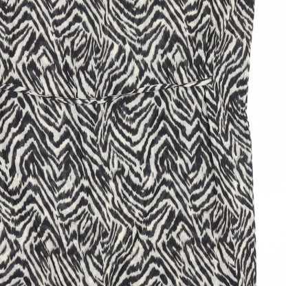 H&M Womens Brown Striped Jersey T-Shirt Dress  Size XS