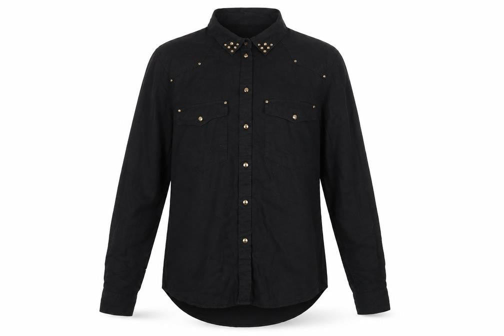 Womens UK Size 6 H&M Black Basic Blouse