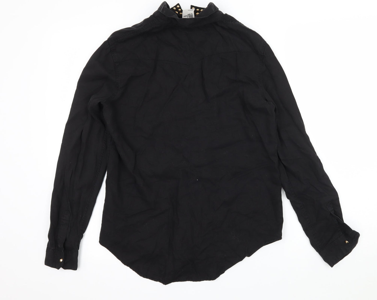 Womens UK Size 6 H&M Black Basic Blouse