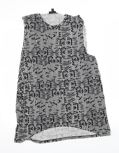 Womens UK Size 6 Topshop Black Basic Tank