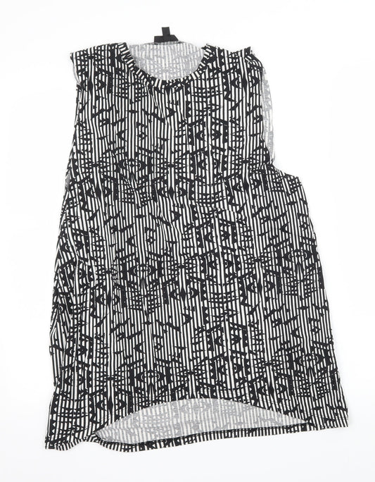 Womens UK Size 6 Topshop Black Basic Tank