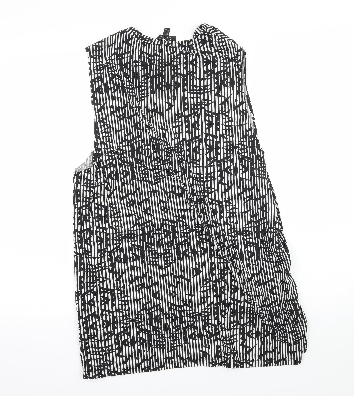 Womens UK Size 6 Topshop Black Basic Tank