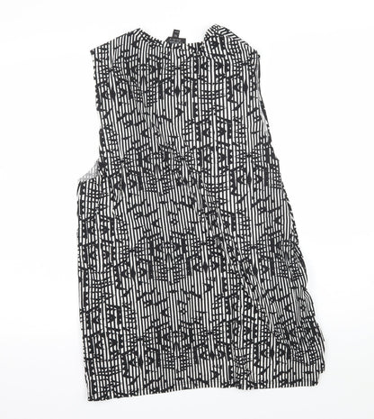 Womens UK Size 6 Topshop Black Basic Tank