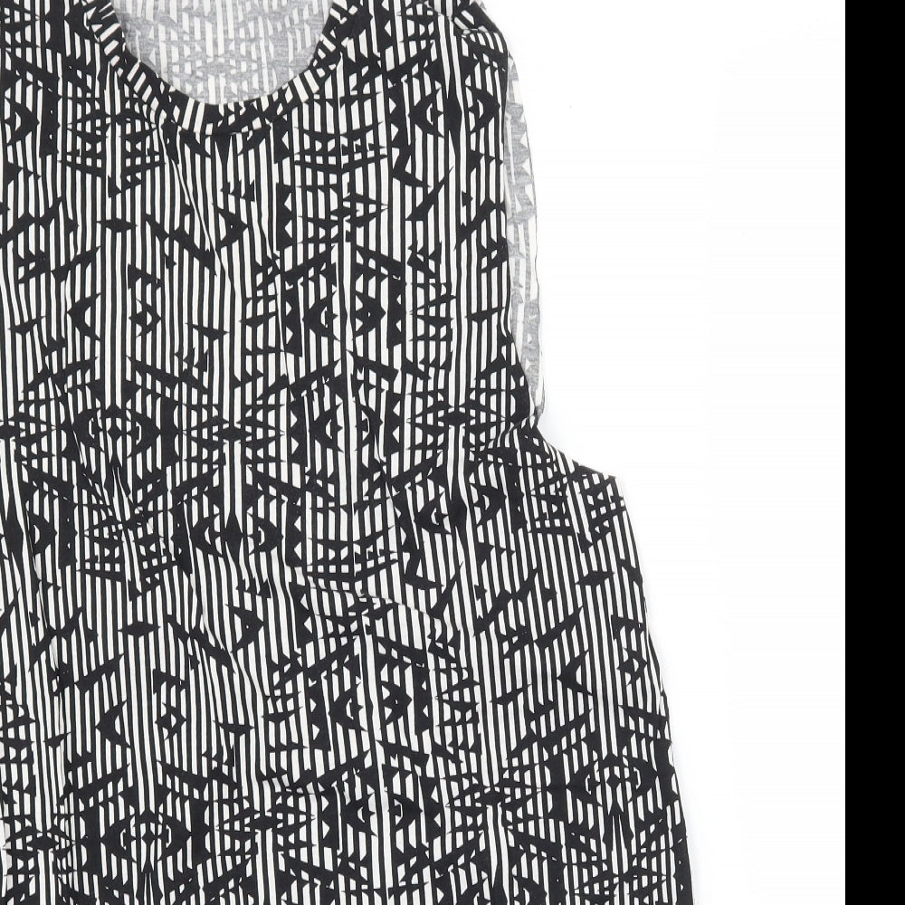 Womens UK Size 6 Topshop Black Basic Tank