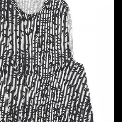 Womens UK Size 6 Topshop Black Basic Tank