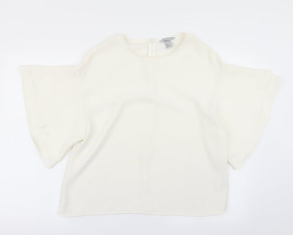 Womens UK Size 8 H&M White Basic Blouse