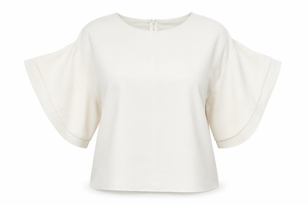 Womens UK Size 8 H&M White Basic Blouse