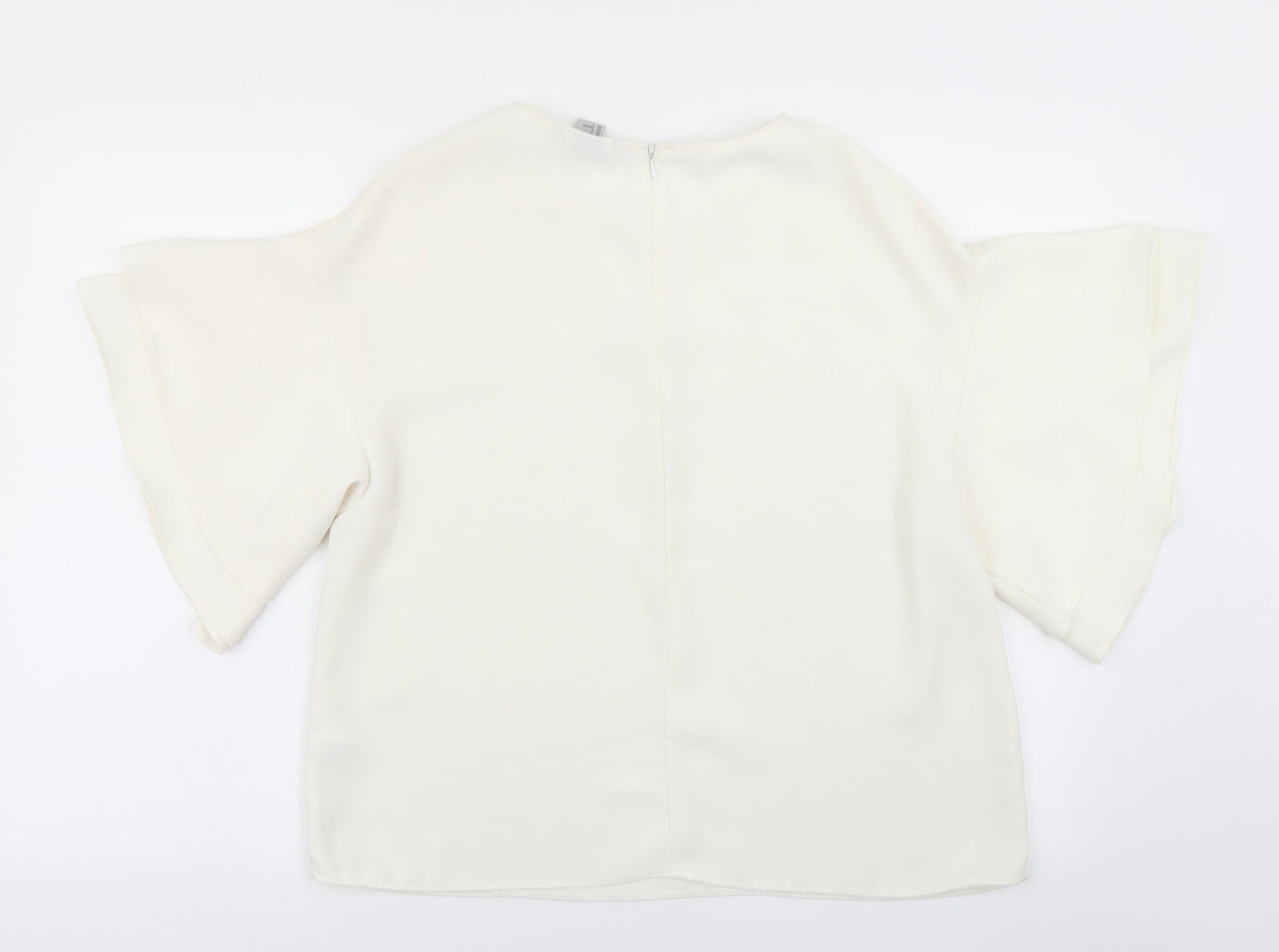 Womens UK Size 8 H&M White Basic Blouse