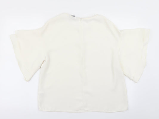 Womens UK Size 8 H&M White Basic Blouse