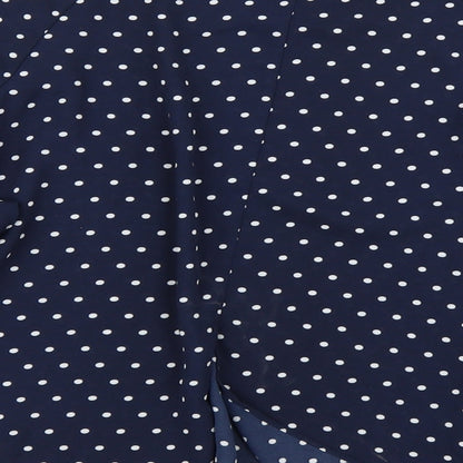 Primark Womens Blue Polka Dot  Basic Blouse Size 8