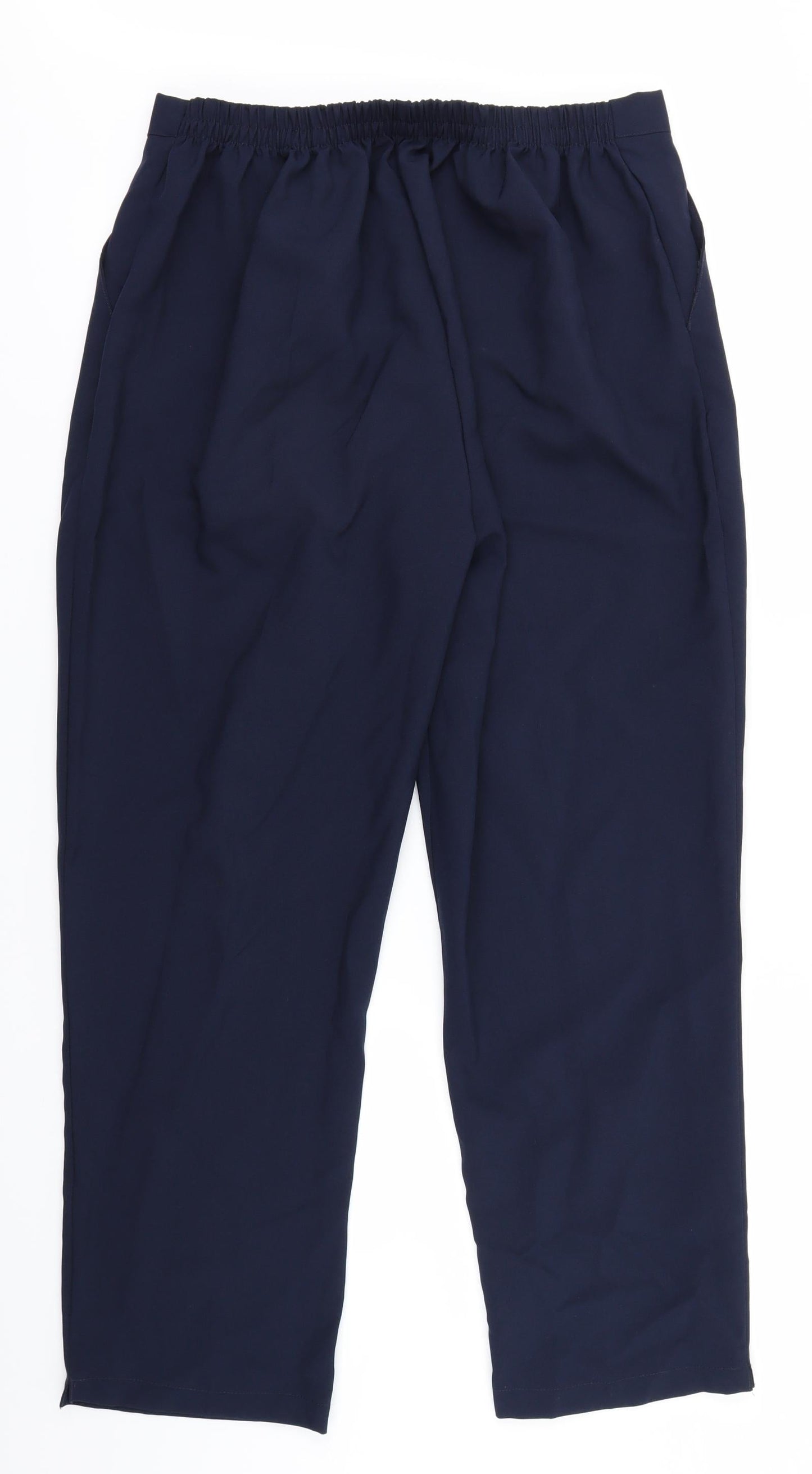 Womens UK Size 20 Preworn Regular Fit  Blue Trousers