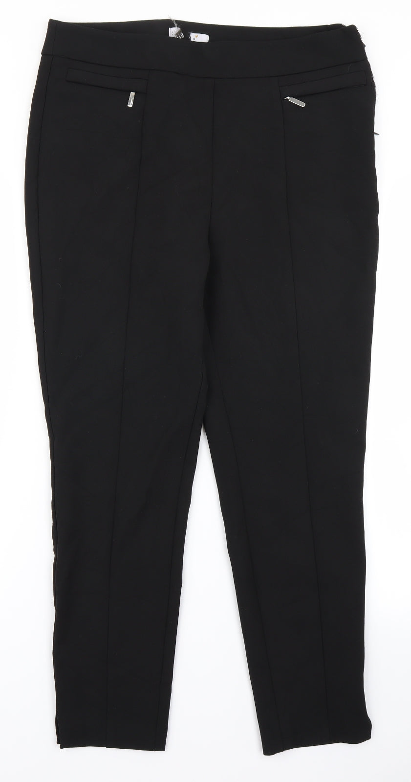 Womens UK Size 34 in Per Una Regular Fit  Black Trousers
