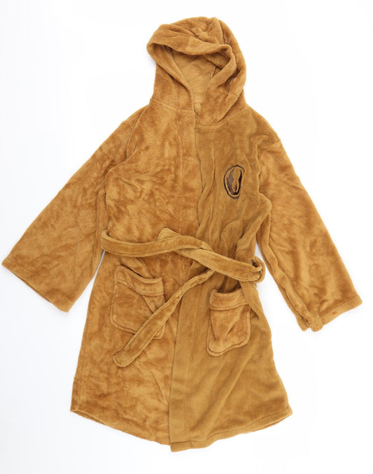 GROOVY Boys Brown Solid Fish Net  Robe Size L  - Star Wars