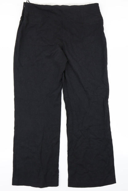 Marks & Spencer Womens Black   Trousers  Size 14 L27 in
