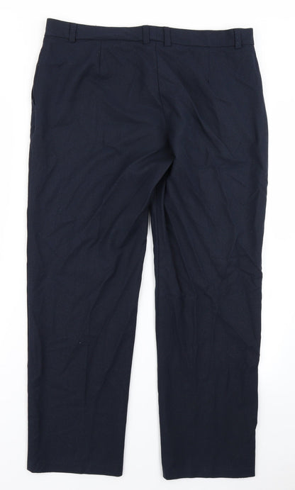M&S Collection Womens Blue   Trousers  Size 14 L24 in