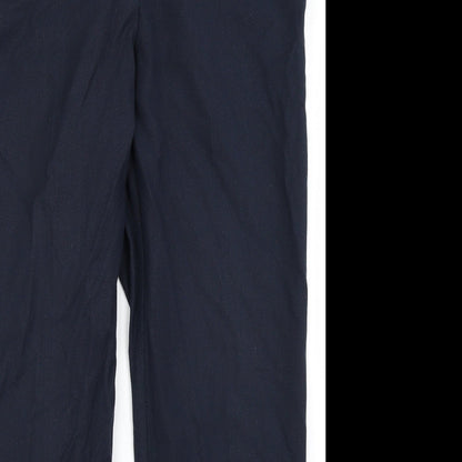 M&S Collection Womens Blue   Trousers  Size 14 L24 in