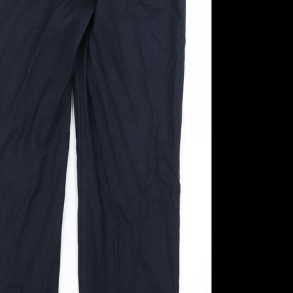 M&S Collection Womens Blue   Trousers  Size 14 L24 in