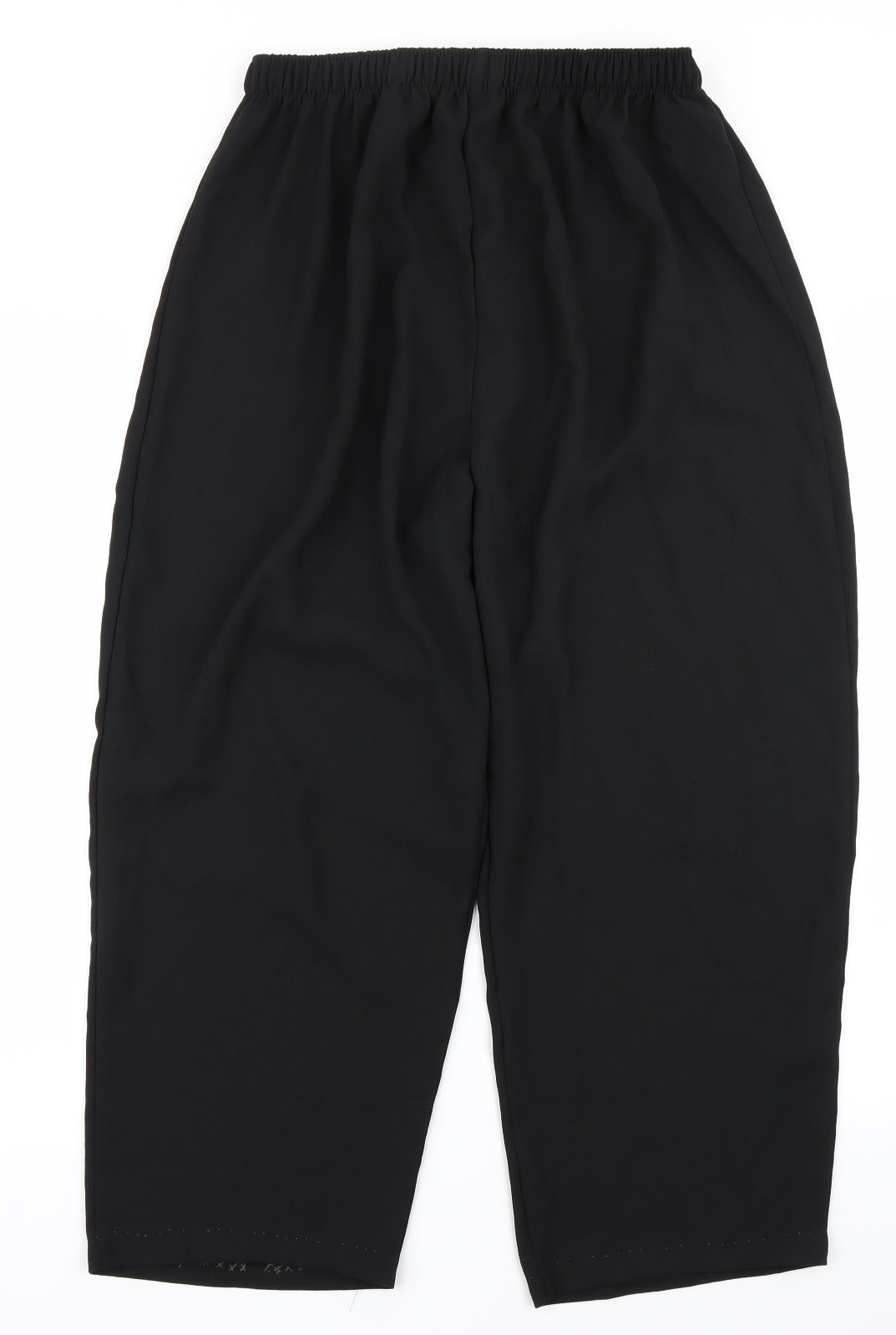 Womens UK Size 20 Preworn Regular Fit  Black Trousers