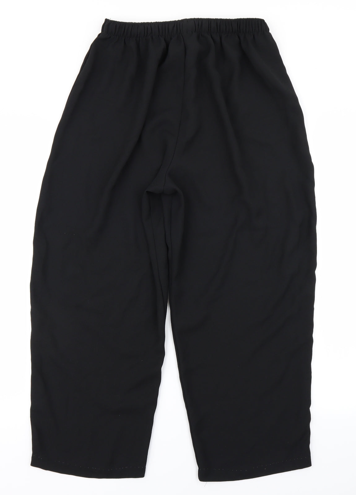 Womens UK Size 20 Preworn Regular Fit  Black Trousers